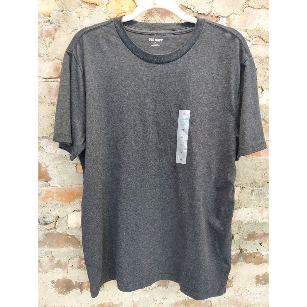 Old Navy Mens T Shirt Size M Heather Gray Soft Washed Crewneck Short Sleeve